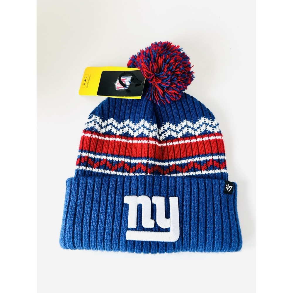NY Giants '47‎ YOUTH Polar Vortex Cuff Knit Beanie Winter Cap NEW With Tags